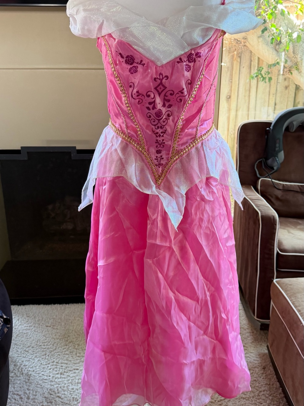 Disney Princess Sleeping Beauty Aurora Adult Costume Dress Size 8-10